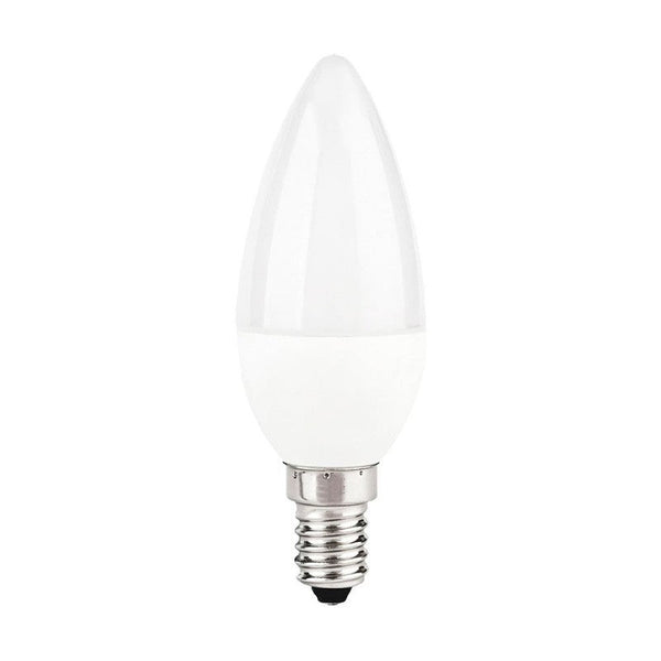 Bombillo blanca LED Vela C37 de 5W para socket E14 luz cálida