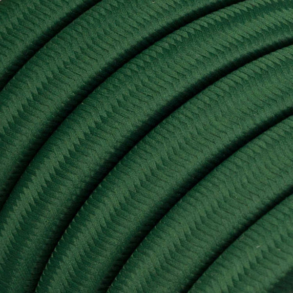 Cable para guirnalda tejido en verde oscuro - CM21