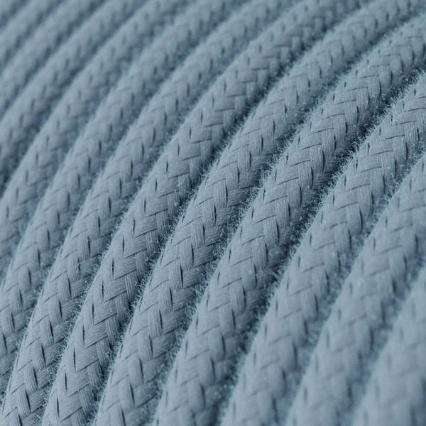 Cable redondo tejido en algodón océano - RC53