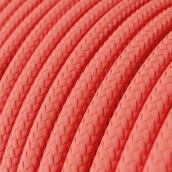 Cable redondo tejido en fucsia - RF08