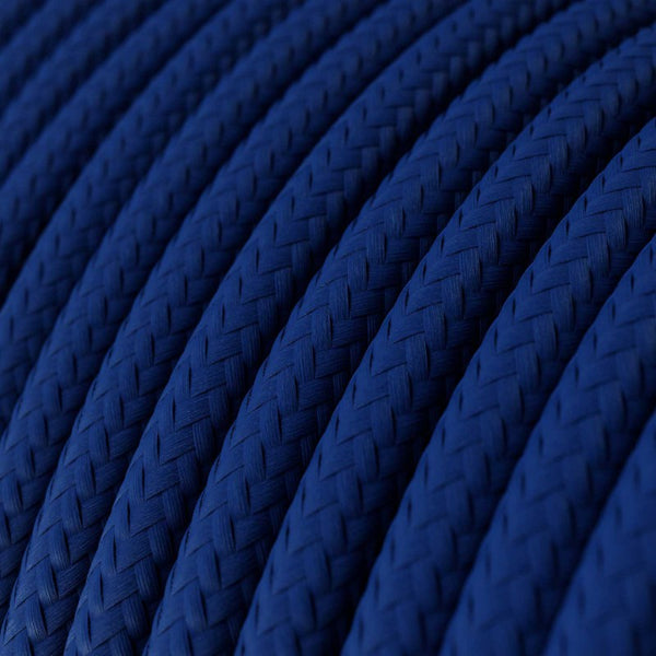 Cable redondo tejido en azul - RM12