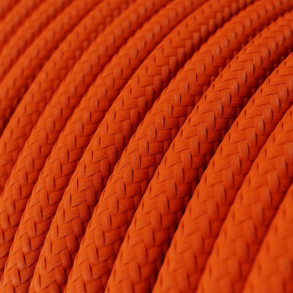 Cable redondo tejido en anaranjado - RM15
