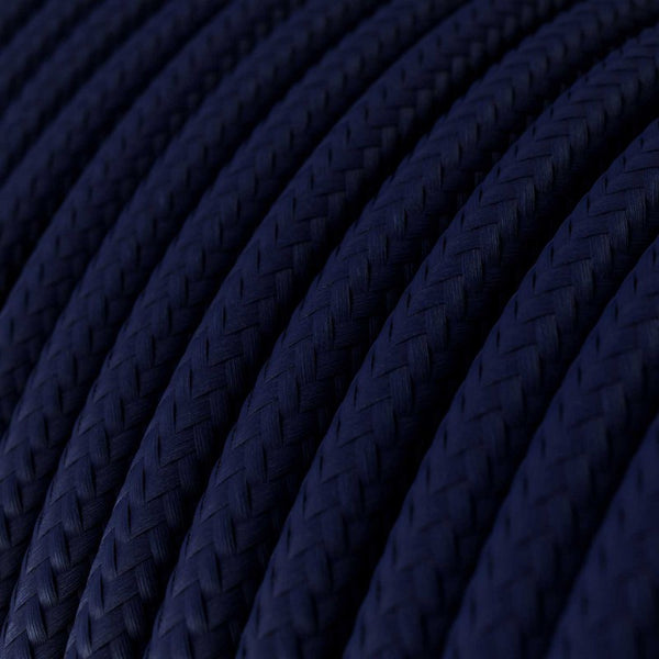 Cable redondo tejido en azul marino - RM20