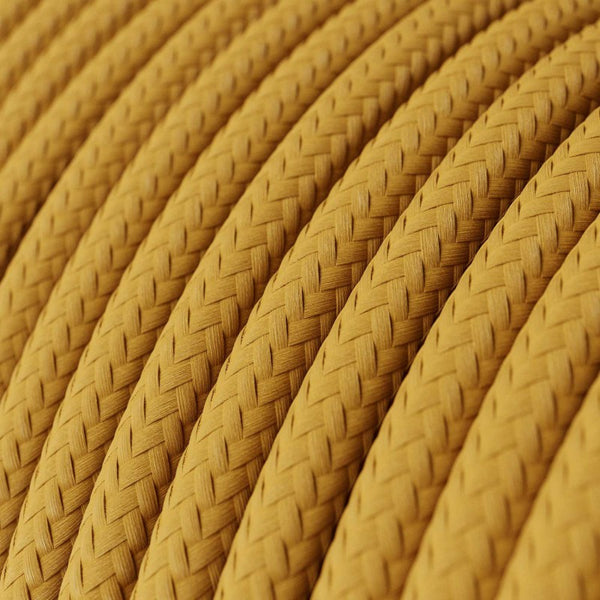 Cable redondo tejido en mostaza - RM25