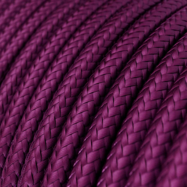 Cable redondo tejido en ultravioleta con polo a tierra- RM35