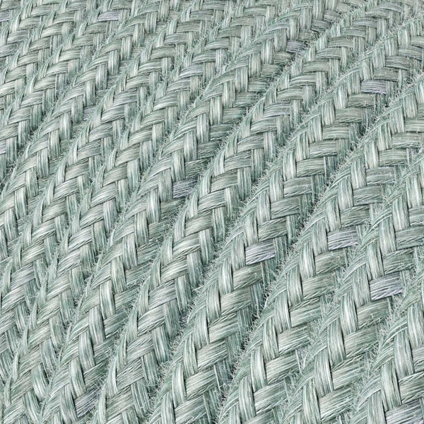Cable redondo tejido en algodón azul calina - RX12