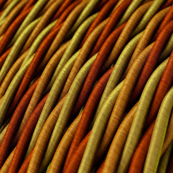 Cable trenzado tejido en orange - TG04