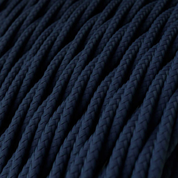 Cable trenzado tejido en azul oscuro - TM20