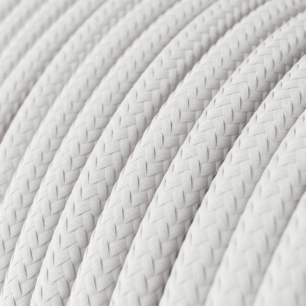 Cable redondo tejido en blanco  - RM01