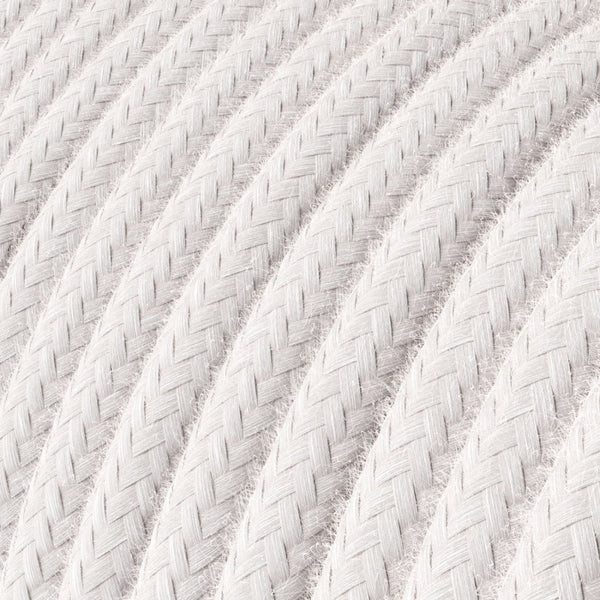 Cable redondo tejido en algodón rosa pálido - RC16