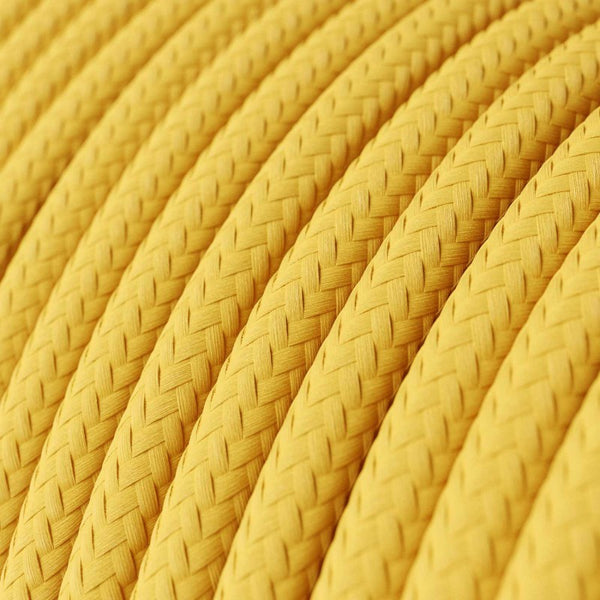 Cable redondo tejido en amarillo - RM10